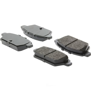 Centric Posi Quiet™ Extended Wear Semi-Metallic Rear Disc Brake Pads for 2009 Mercury Milan - 106.11610