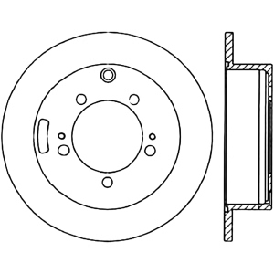 Centric Premium™ Brake Rotor for 1999 Dodge Avenger - 125.46047