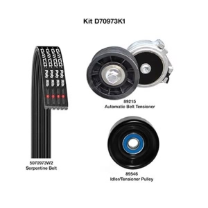 Dayco Demanding Drive Kit for 1992 Dodge Ramcharger - D70973K1