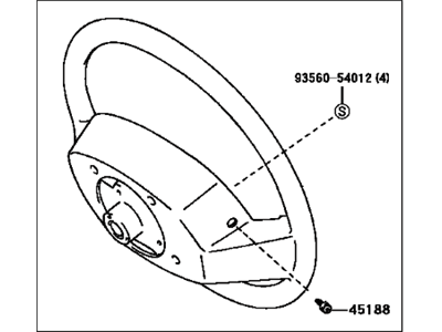 Toyota 45100-07020-C0 Wheel Assembly, Steering