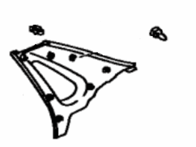 Toyota 62480-AC010-E0 Upper Quarter Trim