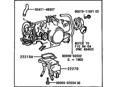 Toyota 22210-0A100 Throttle Body