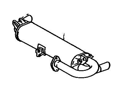 Toyota 17430-74840 Exhaust Tail Pipe Assembly