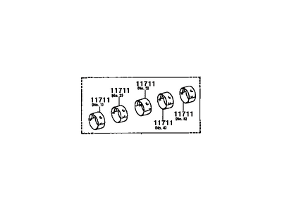 Toyota 11704-62010 Bearing Set, Crankshaft