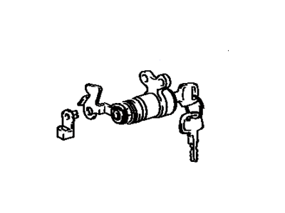 Toyota 69051-17061 Cylinder & Key Set