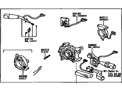 Toyota 84310-17290 Switch Assy, Turn Signal