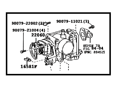 Toyota 22210-22100 Throttle Body