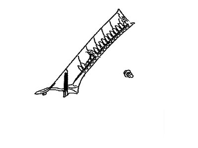 Toyota 62210-21040-B0 Windshield Pillar Trim