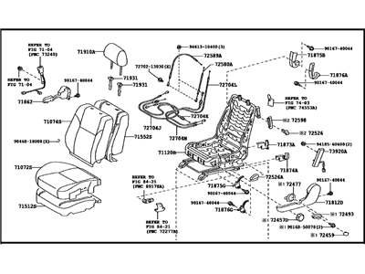 Toyota 71200-21660-B1 Seat Assembly