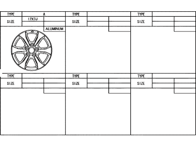 Toyota 42611-0R030 Wheel, Alloy