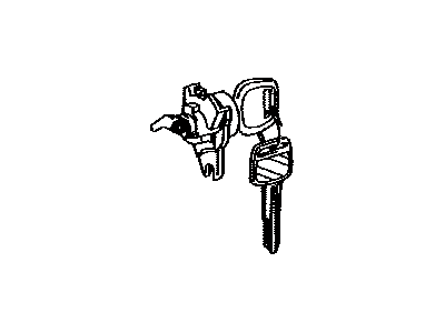 Toyota 69055-16162 Cylinder & Key Set, Back Door Lock