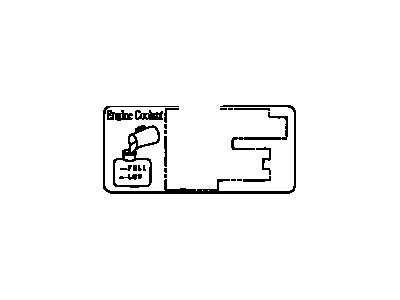 Toyota 11296-46122 Info Label