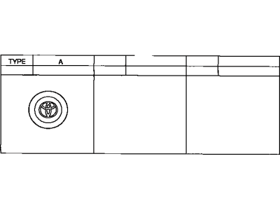 Toyota 42603-22130 Wheel Hub Ornament Sub-Assembly