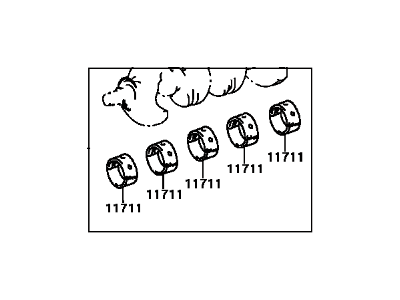 Toyota 11704-21010 Bearing Set, Crankshaft