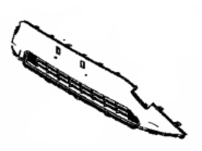 Toyota 53113-0R131-C0 GRILLE, RADIATOR, LW