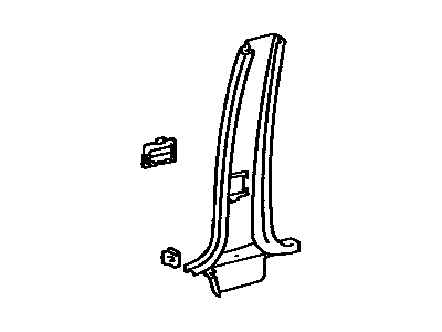 Toyota 62414-32030-04 Garnish, Center Pillar, Lower LH