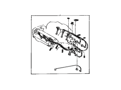 Toyota 90919-21538 Cord Set, Coil & Spark, W/Resistive
