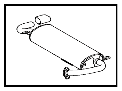 Toyota 17430-0P170 Muffler