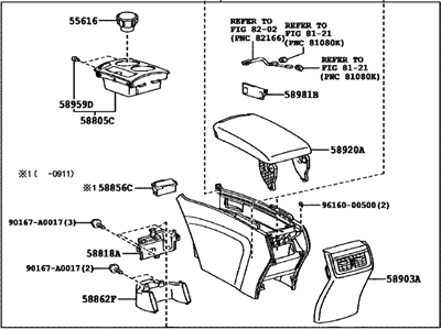 Toyota 58810-0T010-A1 Center Console