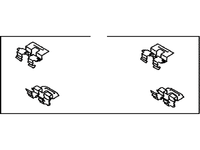 Toyota 04948-0T010 Fitting Kit, Disc Bra
