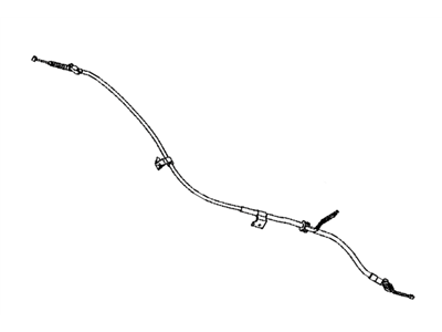 Toyota 46430-0T010 Rear Cable