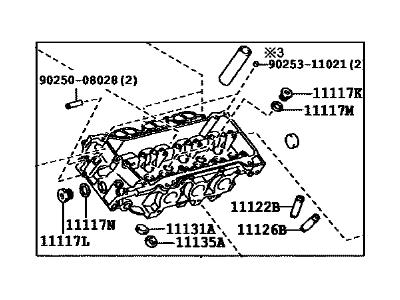 Toyota 11102-09142 Cylinder Head