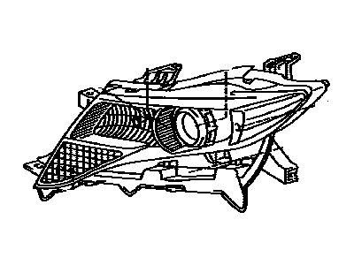 Toyota 81170-0T030 Lens & Housing