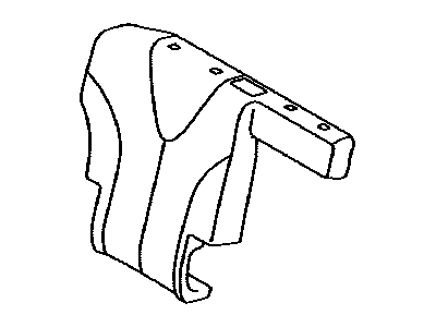 Toyota 71077-0T010-A1 Rear Seat Back Cover, Right (For Separate Type)
