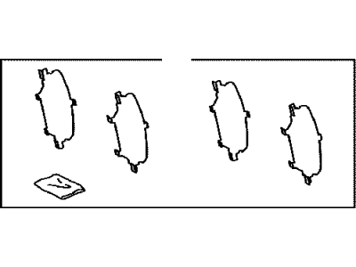 Toyota 04946-0T010 SHIM Kit, Anti SQUEAL