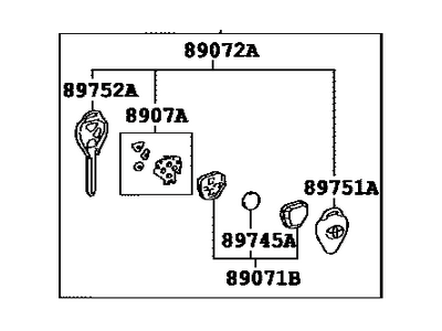 Toyota 89070-0T030 Transmitter