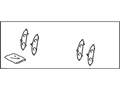Toyota 04945-0T010 SHIM Kit, Anti SQUEAL