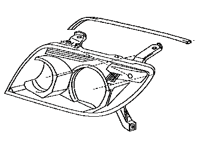 Toyota 81130-35470 Passenger Side Headlight Assembly