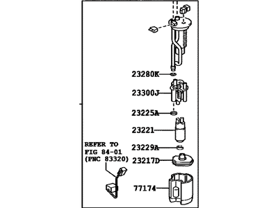 Toyota 77020-35111 Fuel Suction Tube Assembly W/Pump & Gage