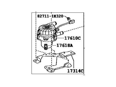 Toyota 17600-0F010 Air Injection Reactor Pump