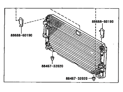 Lexus 88460-60160 CONDENSER Assembly