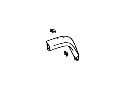 Lexus 61064-60905 Extension Sub-Assy, Rear Wheel Opening, NO.2 LH