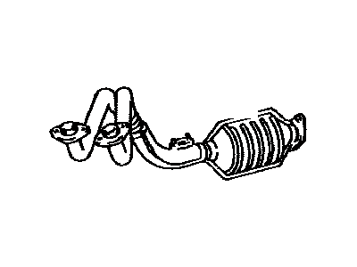 Toyota 17410-61241 Front Exhaust Pipe Assembly