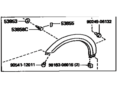 Toyota 53088-60906 Flare