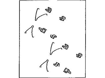 Toyota 04947-60080 Fitting Kit, Disc Brake, Front