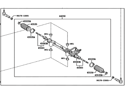Toyota 44250-35080 Rack & Pinion