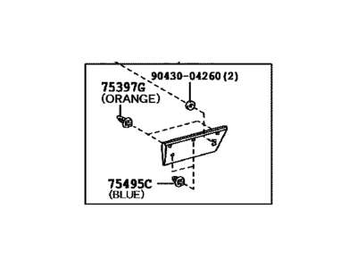 Toyota 75075-35162 Lower Cladding