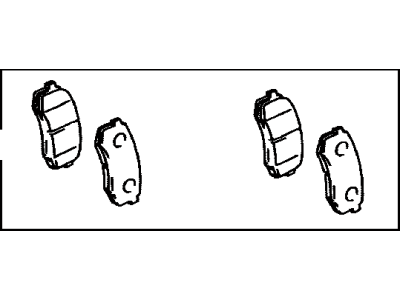 Toyota 04466-60090 Rear Pads