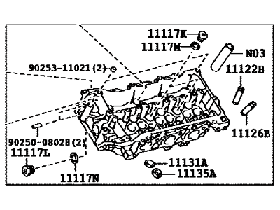 Toyota 11102-39226 Cylinder Head