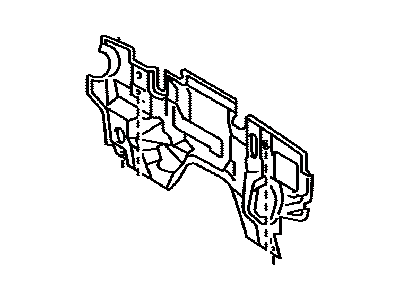 Toyota 55223-14040 Insulator, Dash Panel, Outer