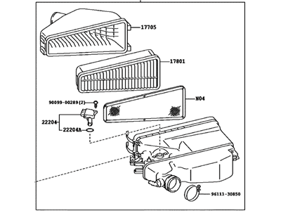 Toyota 17700-31530 Cleaner Assy, Air