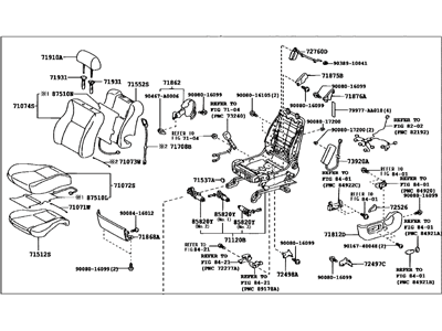 Toyota 71200-AA793-B1 Seat Assy, Front LH