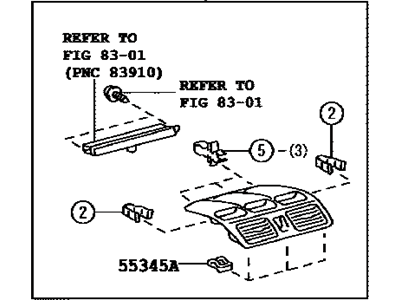 Toyota 55405-06072 Center Panel