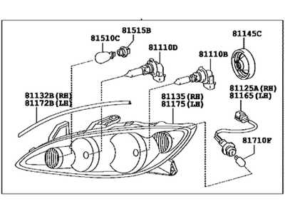 Toyota 81150-06180 Lens & Housing