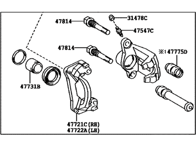 Toyota 47830-0C020 Caliper