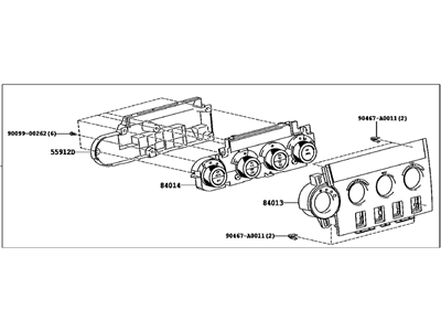 Toyota 84010-0CB90 Dash Control Unit